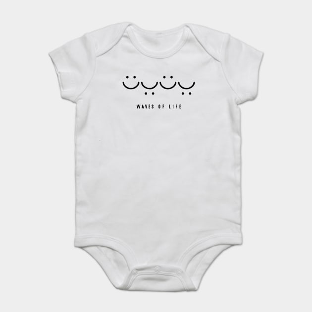 Waves of Life Baby Bodysuit by Darksavage
